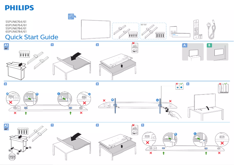 Image de la première page du manuel de l'appareil 65PUN6764