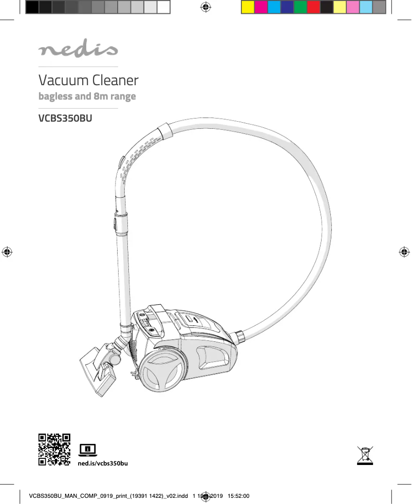 Image de la première page du manuel de l'appareil VCBS350BU