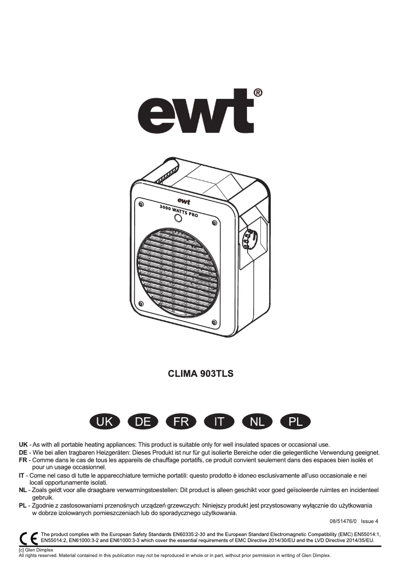 Página 1 del manual Manual de usuario EWT Clima 903TLS
