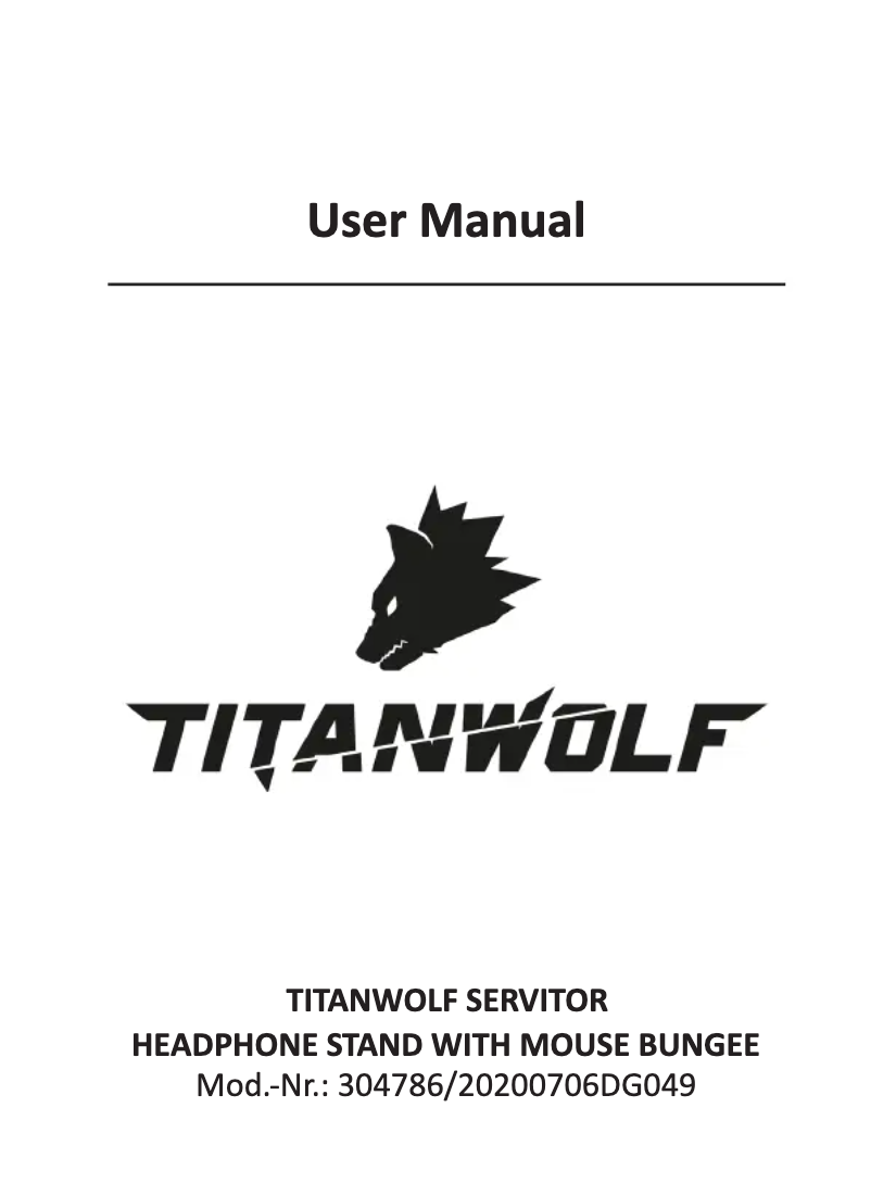 Page n°1 - Manuel utilisateur Titanwolf 304786