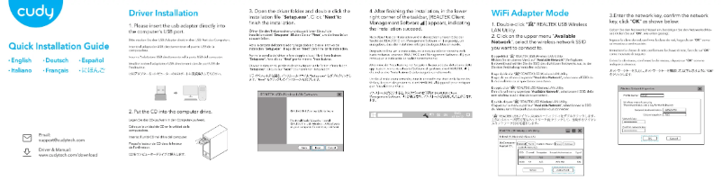 Página 1 del manual Manual de usuario Cudy WU650