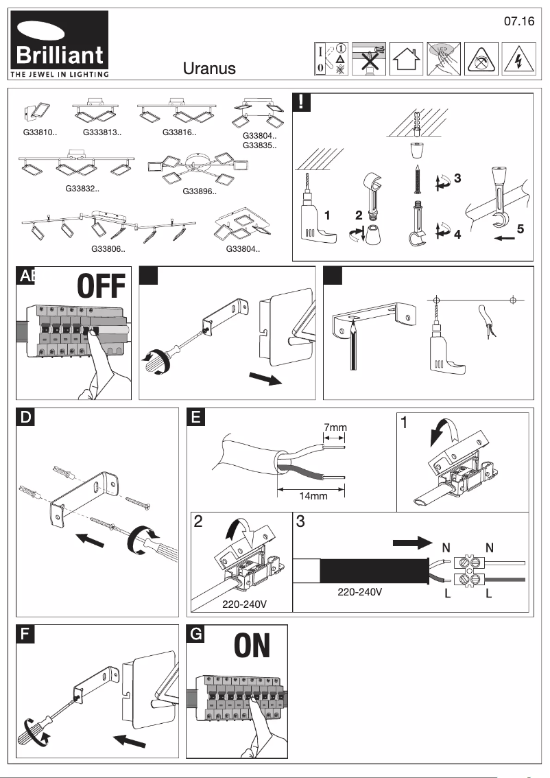 Page n°1 - Manuel utilisateur Brilliant Uranus