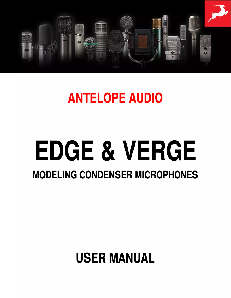 Page 1 de la notice Manuel utilisateur Antelope Audio Edge