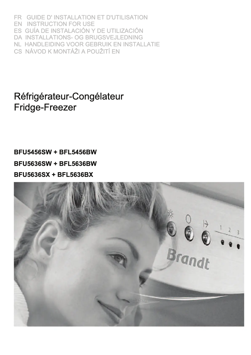 Page n°1 - Manuel utilisateur Brandt BFU5636SW