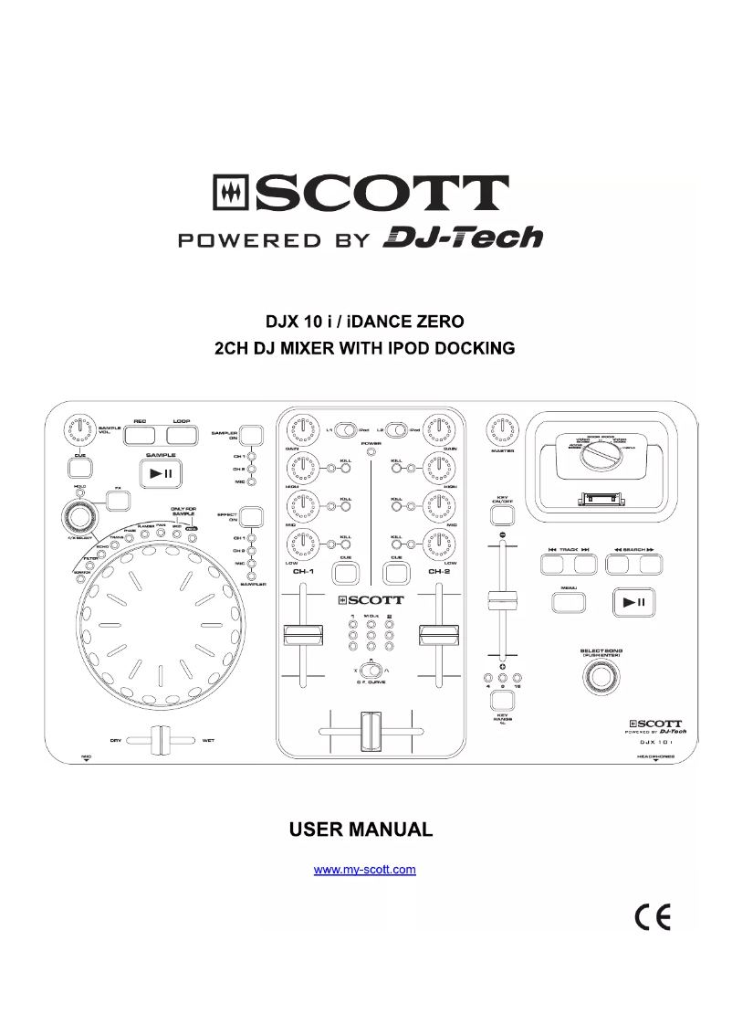 Page 1 de la notice Manuel utilisateur Scott DJX 10i