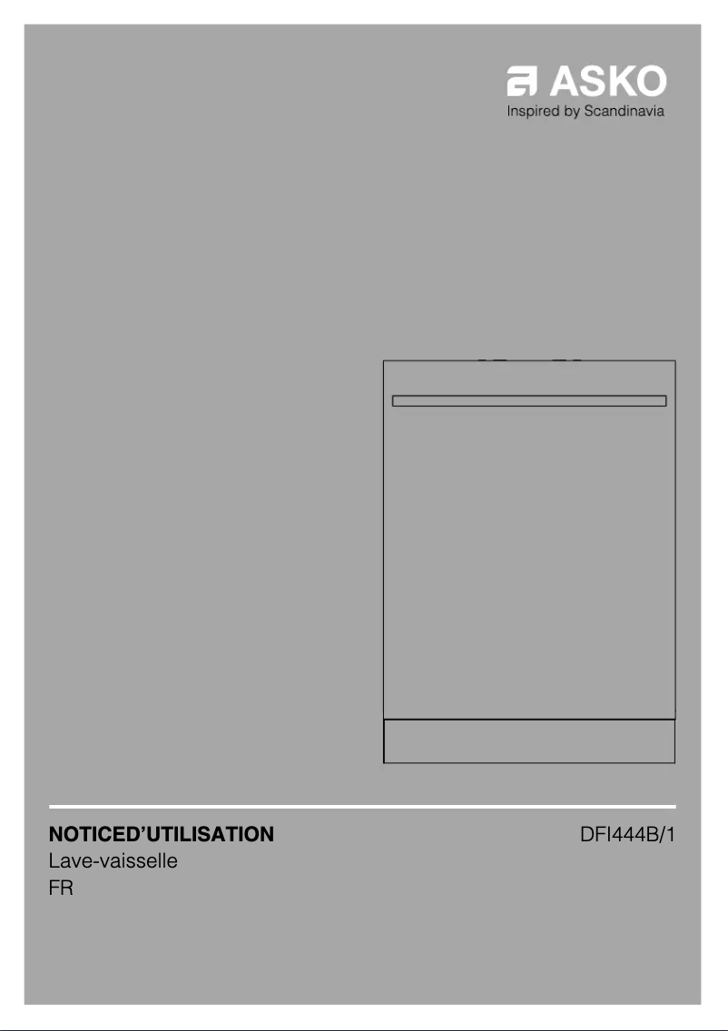 Page 1 de la notice Manuel utilisateur Asko DFI444B/1