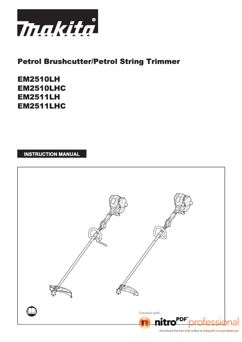 Page 1 de la notice Manuel utilisateur Makita EM2511LH