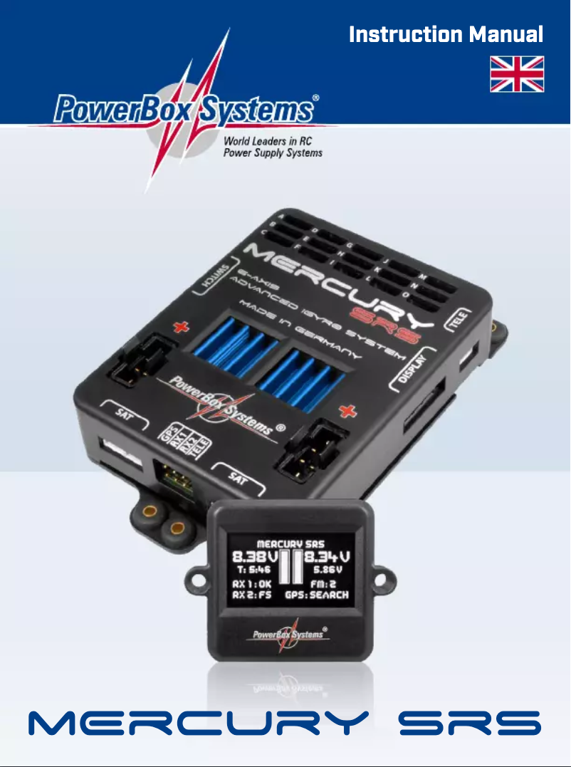 Image de la première page du manuel de l'appareil Mercury SRS