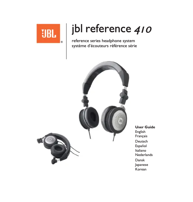 Image de la première page du manuel de l'appareil Reference 410