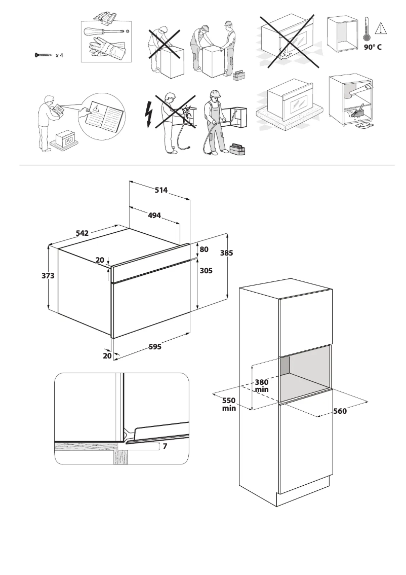 Page 1 de la notice Instructions de sécurité Whirlpool AMW 6440 FB