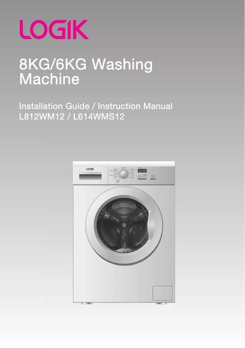 Page 1 de la notice Manuel utilisateur Logik L812WM12