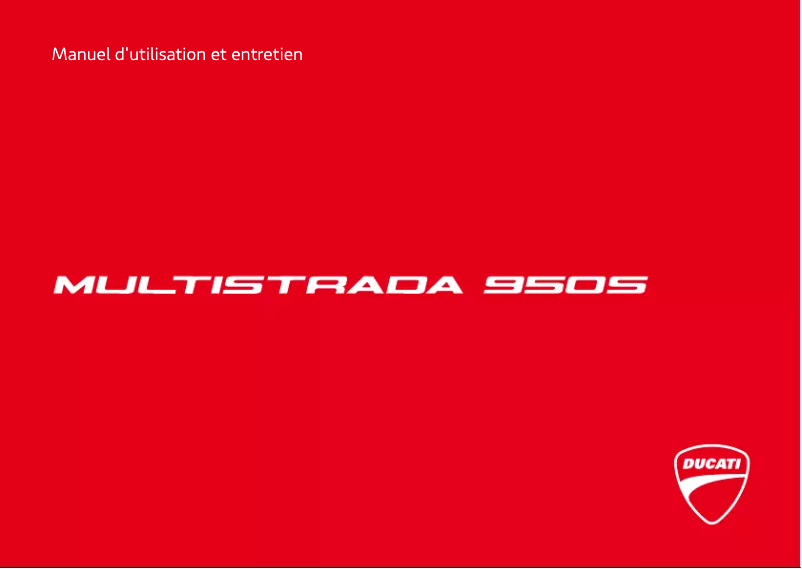 Page 1 de la notice Manuel utilisateur Ducati Multistrada 950 S (2019)