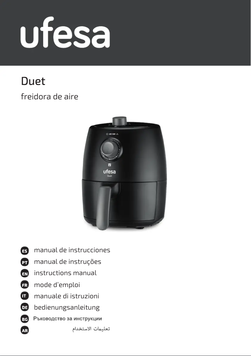 Page n°1 - Manuel utilisateur Ufesa Duet