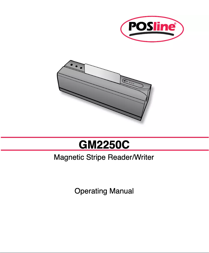 Page n°1 - Manuel utilisateur POSline GM2250C