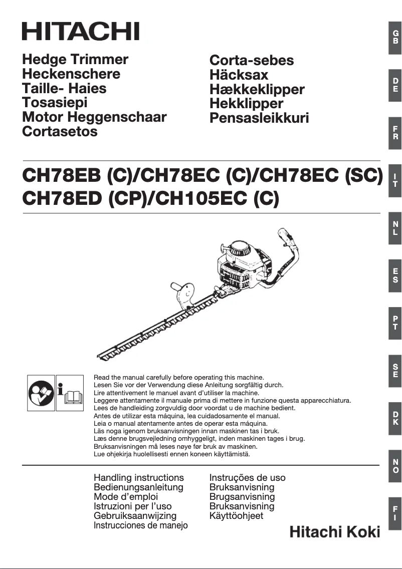 Page n°1 - Manuel utilisateur Hitachi CH 78EB (C)