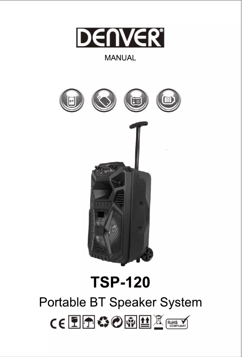 Image de la première page du manuel de l'appareil TSP-120