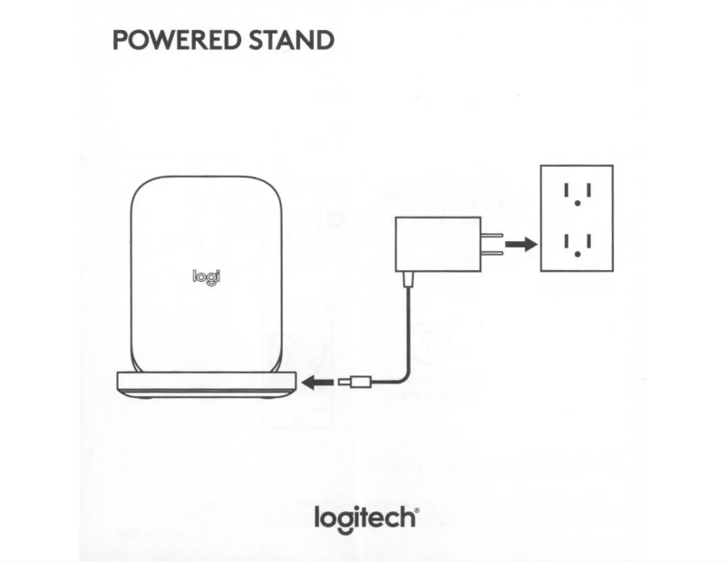 Page 1 de la notice Manuel utilisateur Logitech POWERED Stand