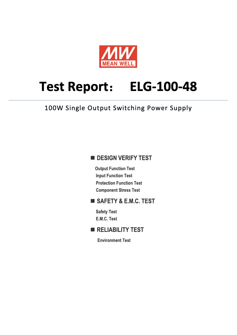 Imagen de la primera página del manual del dispositivo ELG-100-48