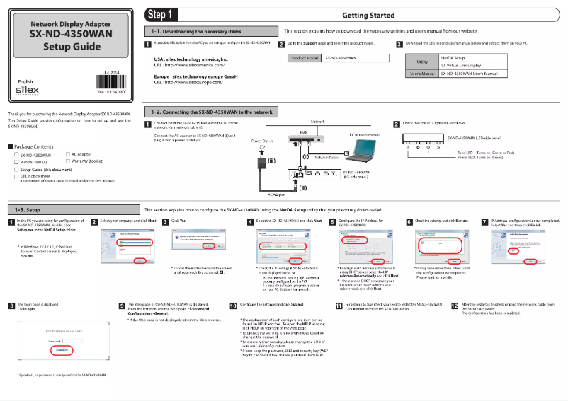 Page n°1 - Manuel utilisateur Silex SX-ND-4350WAN
