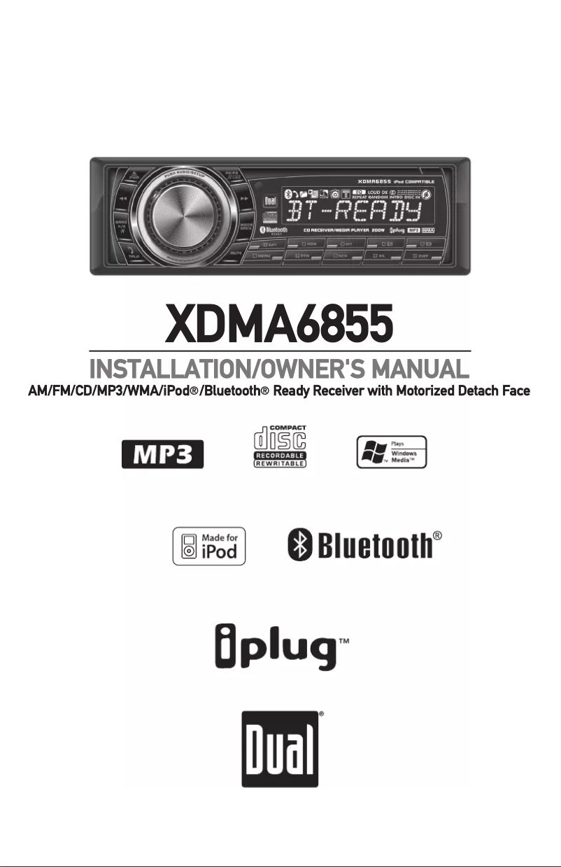 Image de la première page du manuel de l'appareil XDMA6855