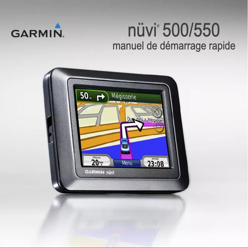 Page 1 de la notice Manuel utilisateur Garmin nuvi 550