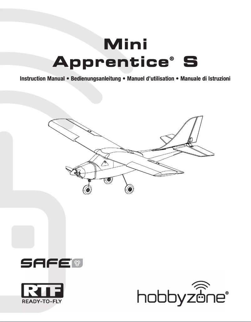 Page 1 de la notice Manuel utilisateur Hobby Zone Mini Apprentice S