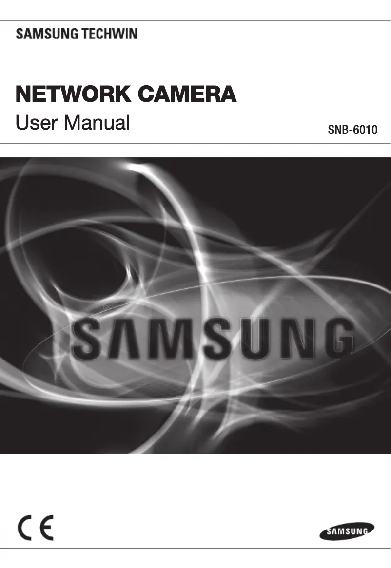 Page 1 de la notice Manuel utilisateur Samsung SNB-6010P/EX