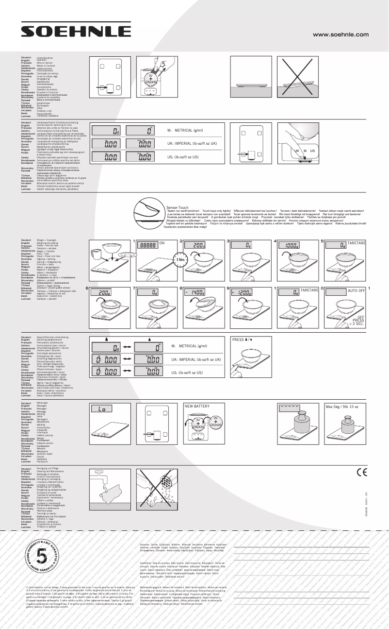 Página 1 del manual Manual de usuario Soehnle Page Evolution 66177