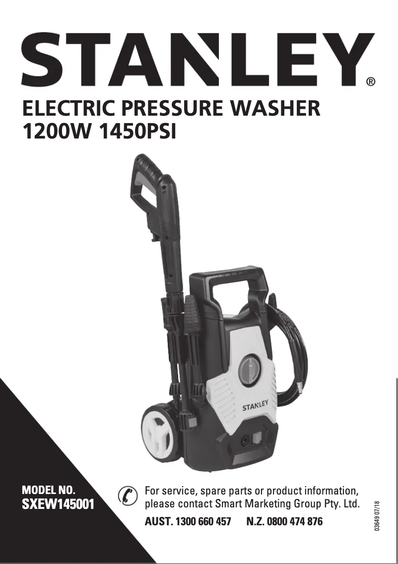 Page n°1 - Manuel utilisateur Stanley SXEW145001