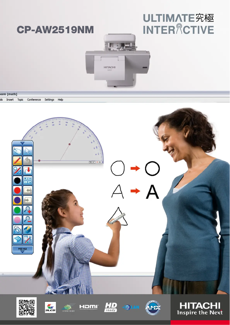 Page n°1 - Manuel utilisateur Hitachi CP-AW2519NM