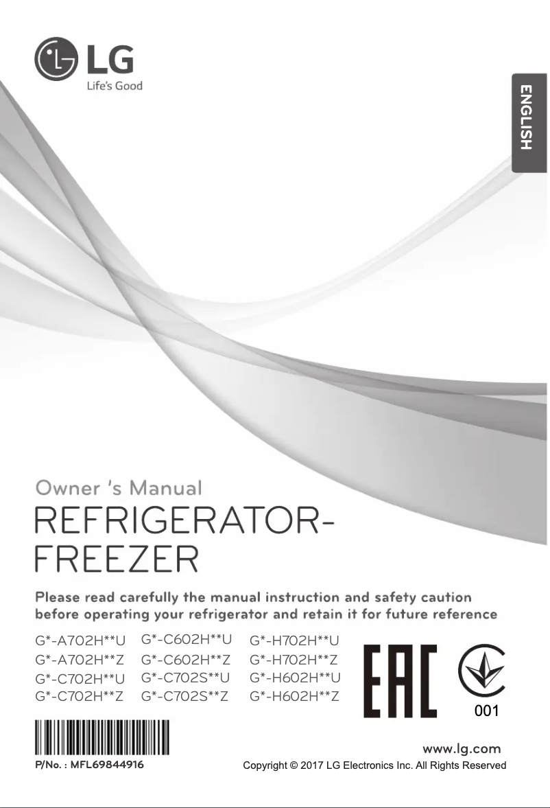 Page 1 de la notice Manuel utilisateur LG GN-H702HMHZ