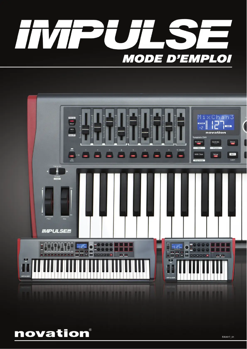 Page n°1 - Manuel utilisateur Novation Impulse 61