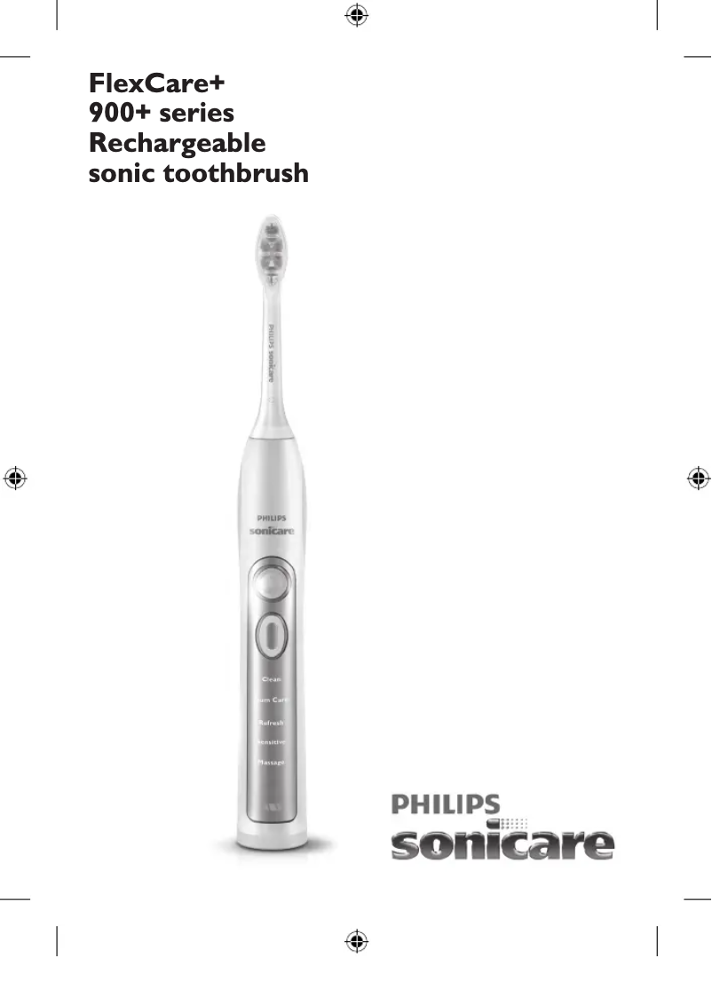 Page 1 de la notice Manuel utilisateur Philips Sonicare FlexCare+ HX6973