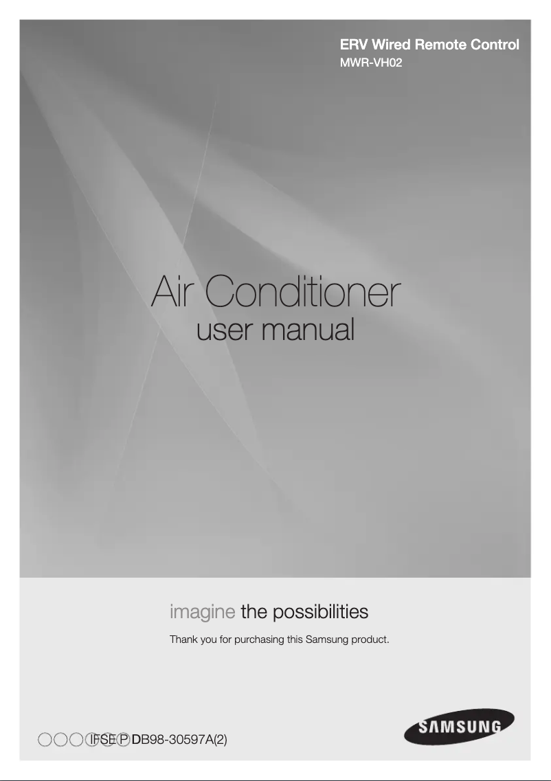 Image de la première page du manuel de l'appareil MWR-VH02