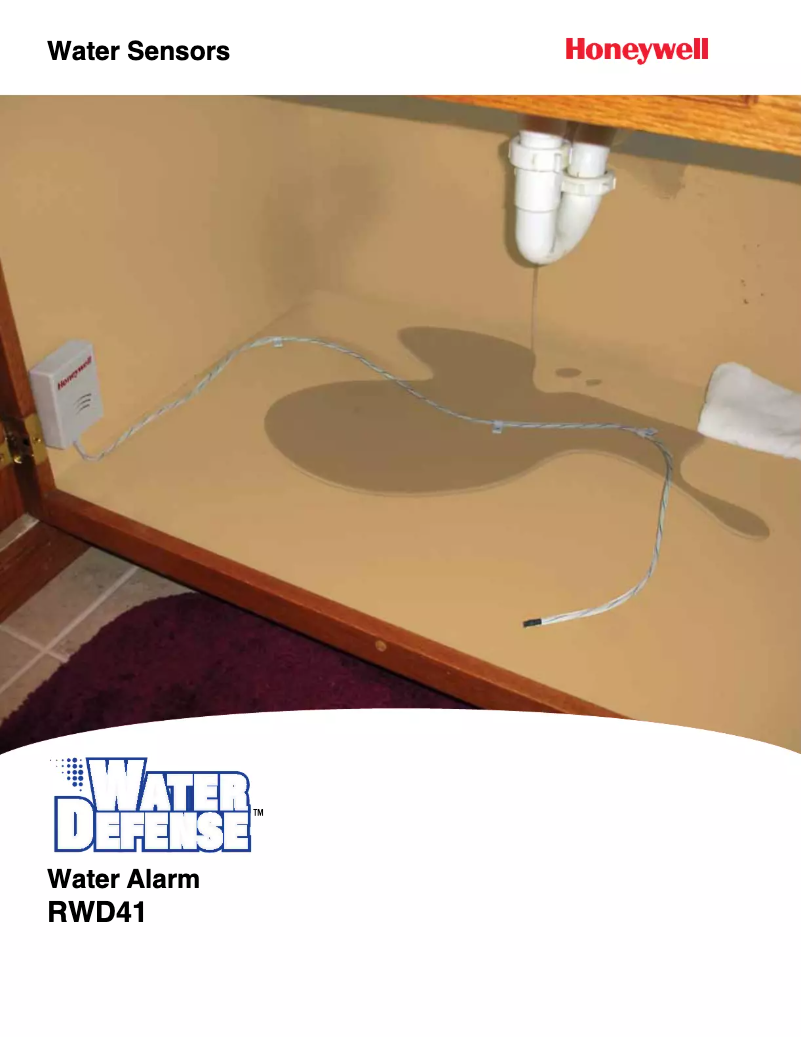 Page 1 de la notice Fiche technique Honeywell RWD41/T