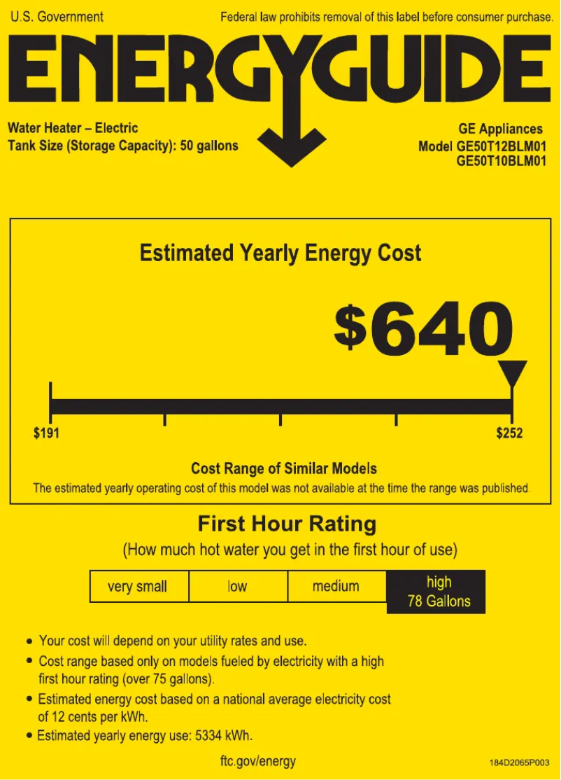 Image de la première page du manuel de l'appareil GE50T10BLM