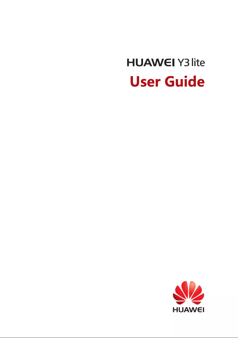 Page 1 de la notice Manuel utilisateur Huawei Y3 Lite