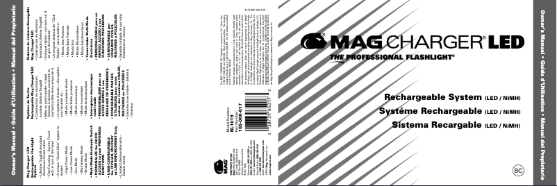 Page n°1 - Manuel utilisateur Maglite Magcharger LED