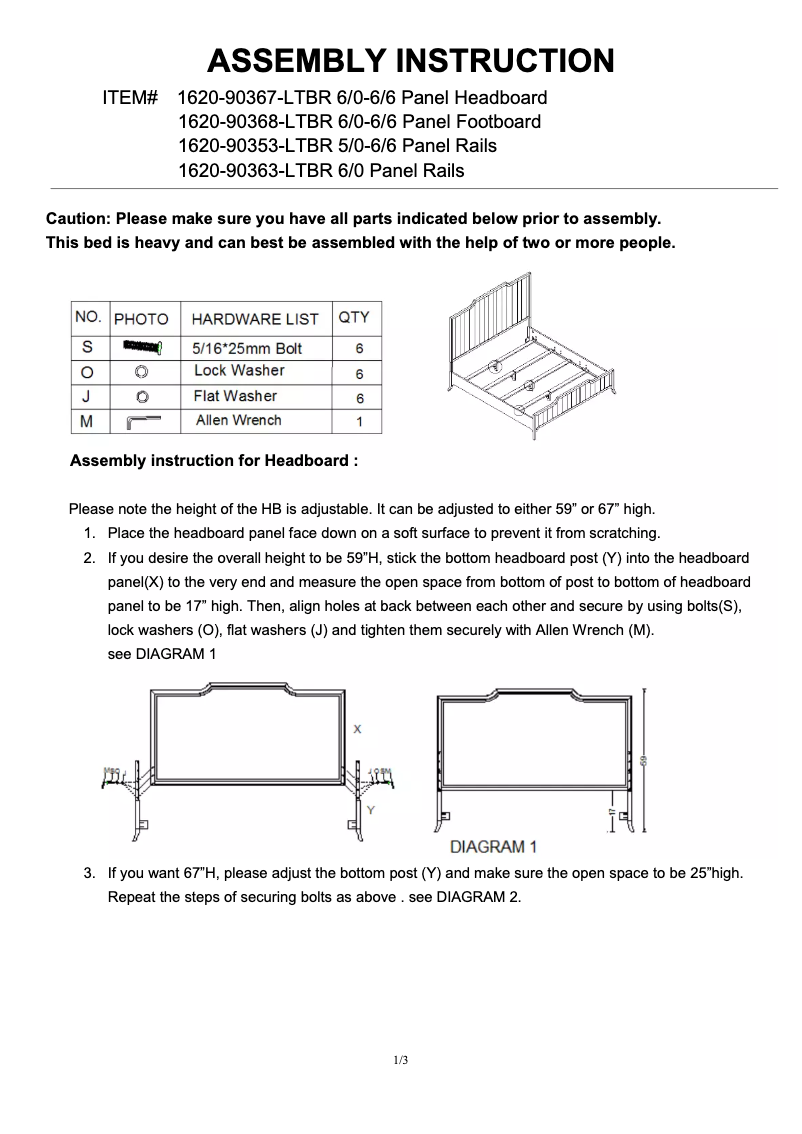 Page 1 de la notice Manuel utilisateur Hooker 1620-90368-LTBR
