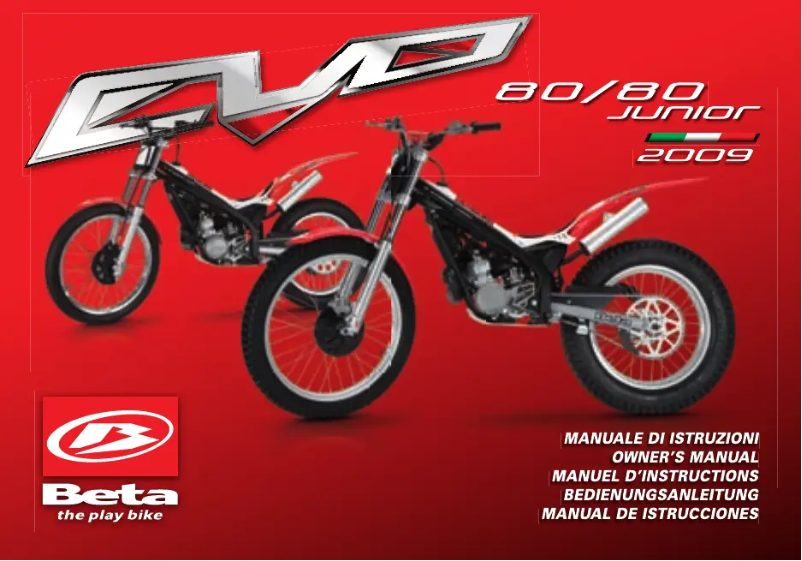 Imagen de la primera página del manual del dispositivo EVO 2T (2012)