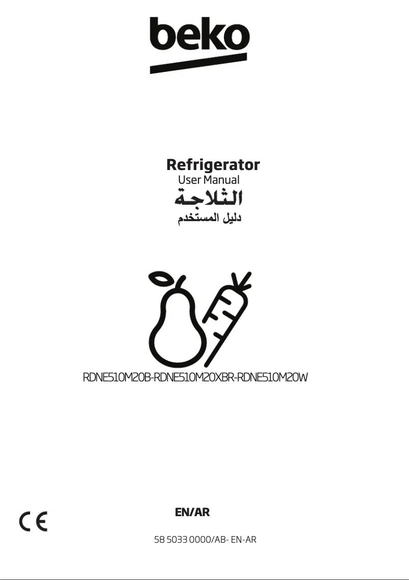 Page 1 de la notice Manuel utilisateur Beko RDNE510M20B