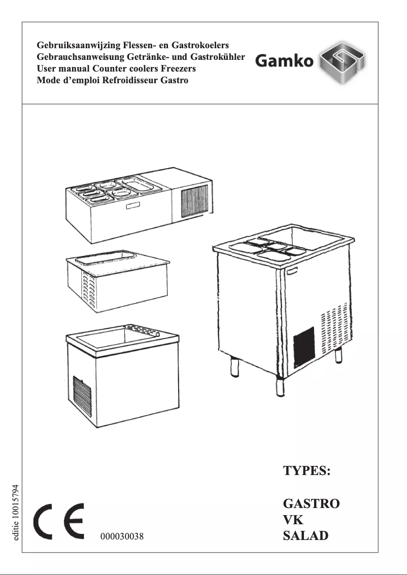 Page n°1 - Manuel utilisateur Gamko VKHC/12R