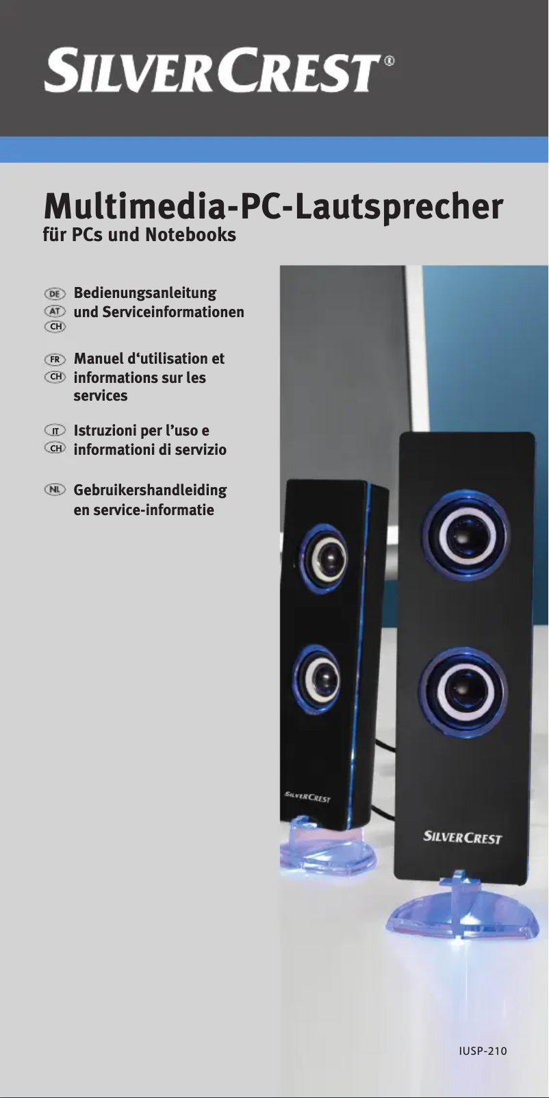 Page n°1 - Manuel utilisateur SilverCrest IUSP-210