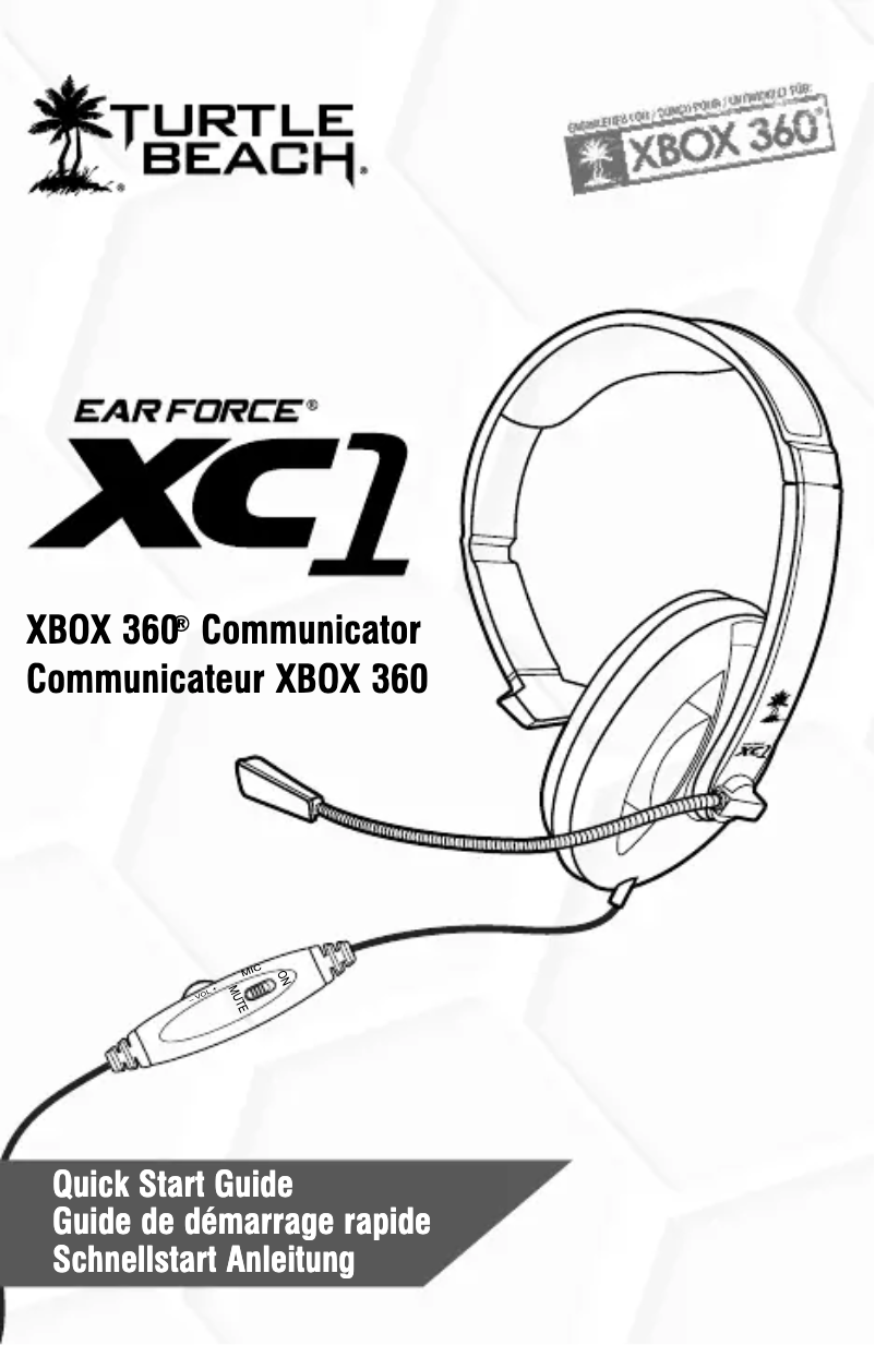 Page n°1 - Manuel utilisateur Turtle Beach Earforce XC1