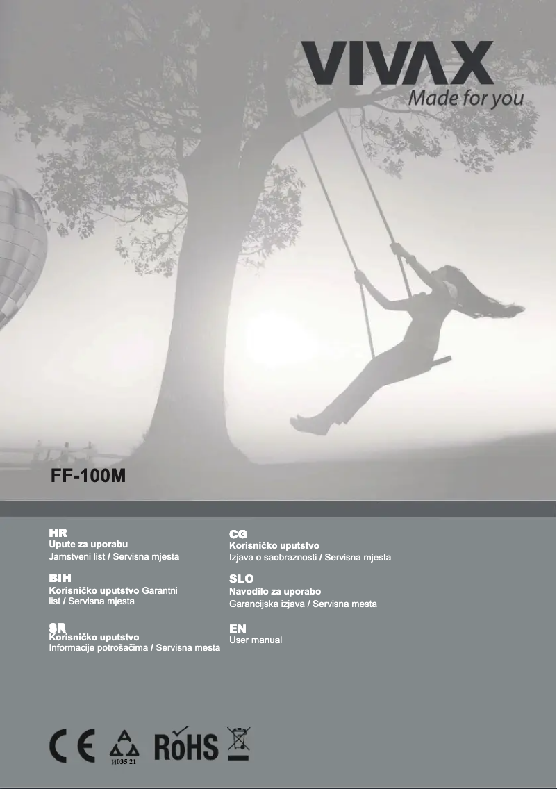 Image de la première page du manuel de l'appareil FF-100M
