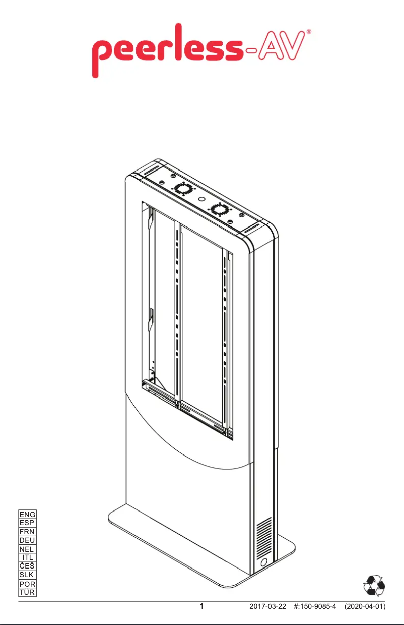 Page 1 de la notice Manuel utilisateur Peerless-AV KIPC2549-WHL