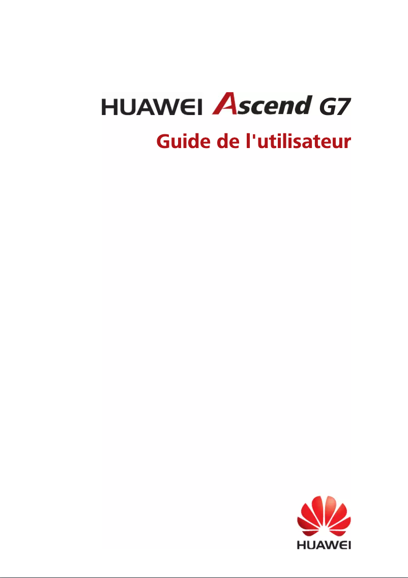Image de la première page du manuel de l'appareil Ascend G7