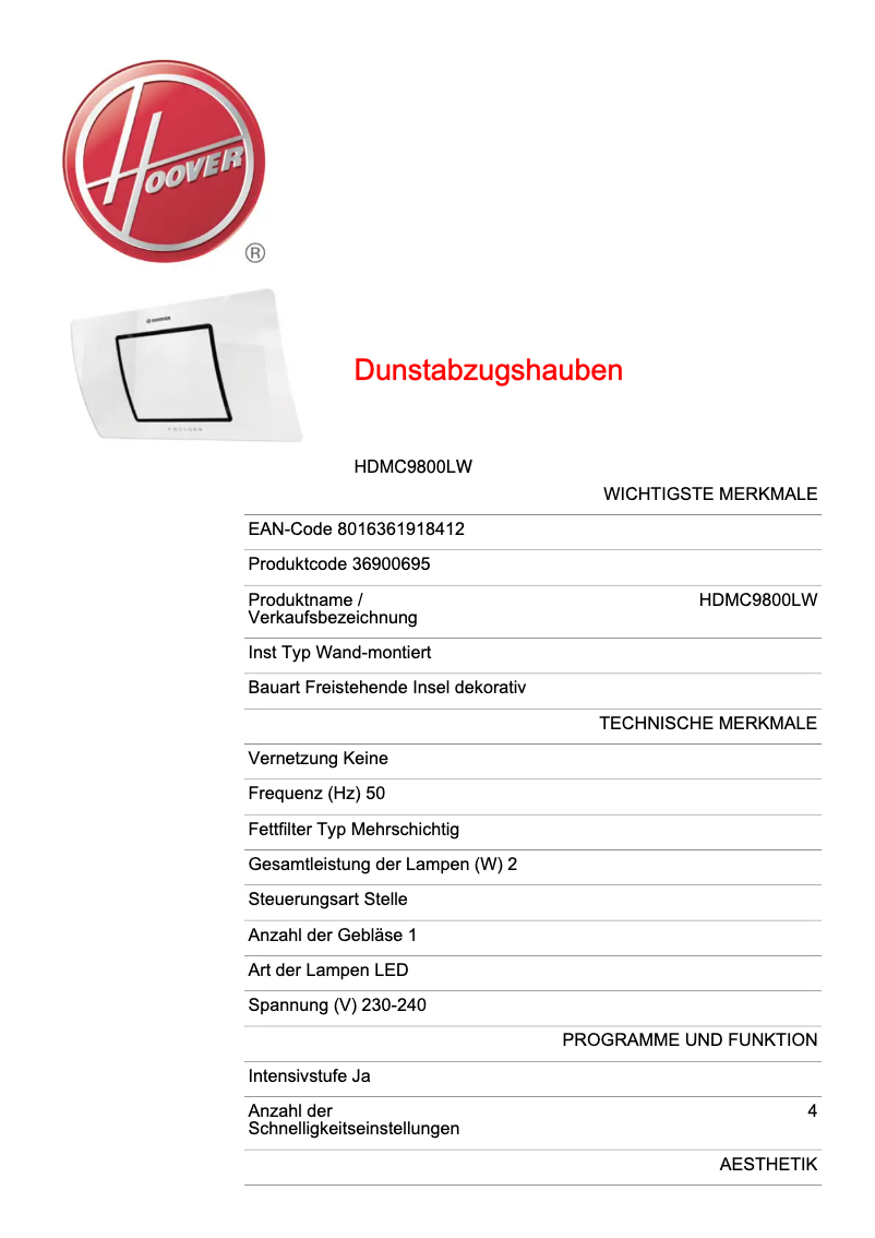 Image de la première page du manuel de l'appareil HDMC9800LW