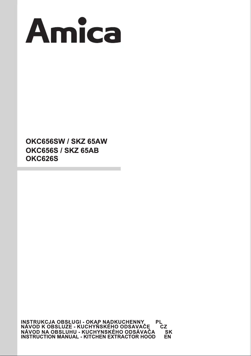 Image de la première page du manuel de l'appareil OKC626S