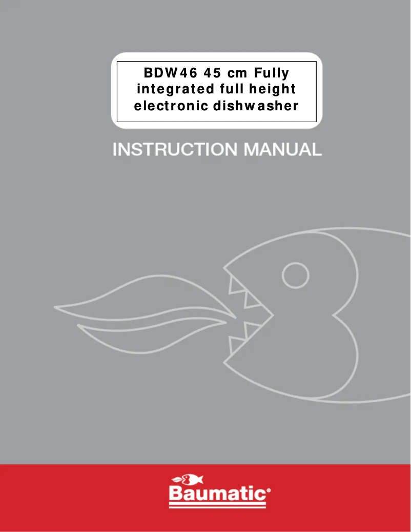 Image de la première page du manuel de l'appareil BDW46